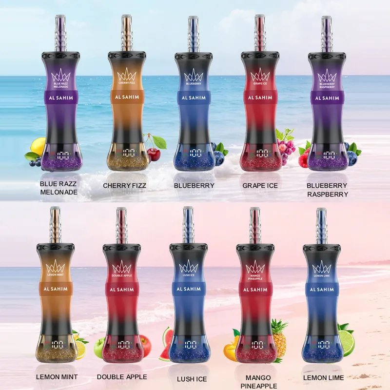 ATVS AL-SAHIM 200K flavor chart showing ten device colors and flavor options.