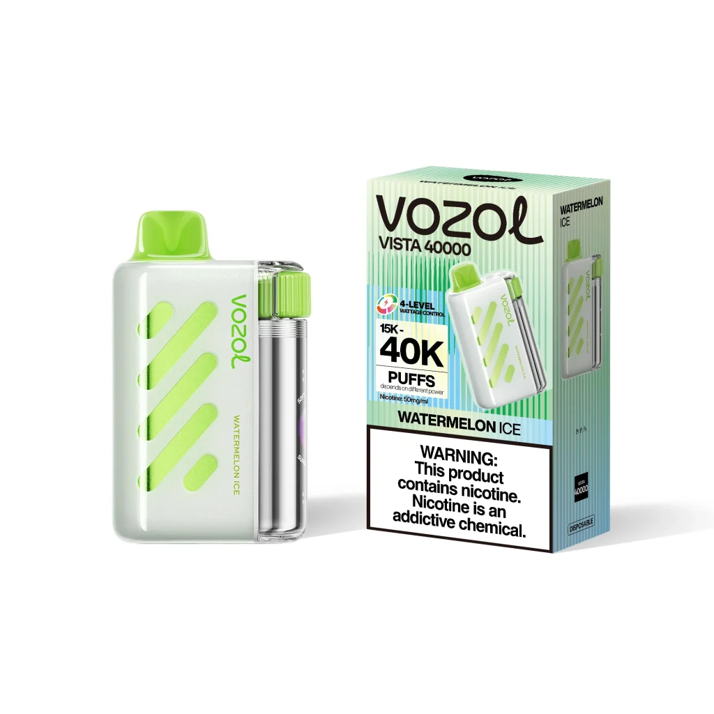 VOZOL Vista 40,000-Puff Watermelon Ice disposable vape flavor image.